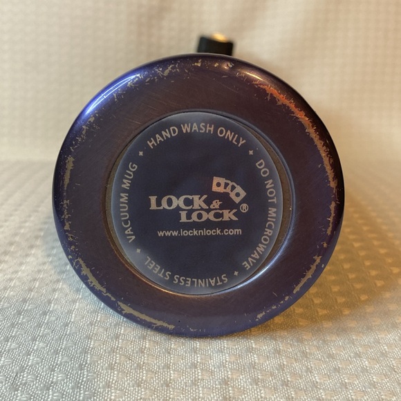 Lock & Lock Navy Metallic Stainless Steel Water Bottle - Picture 3 of 6